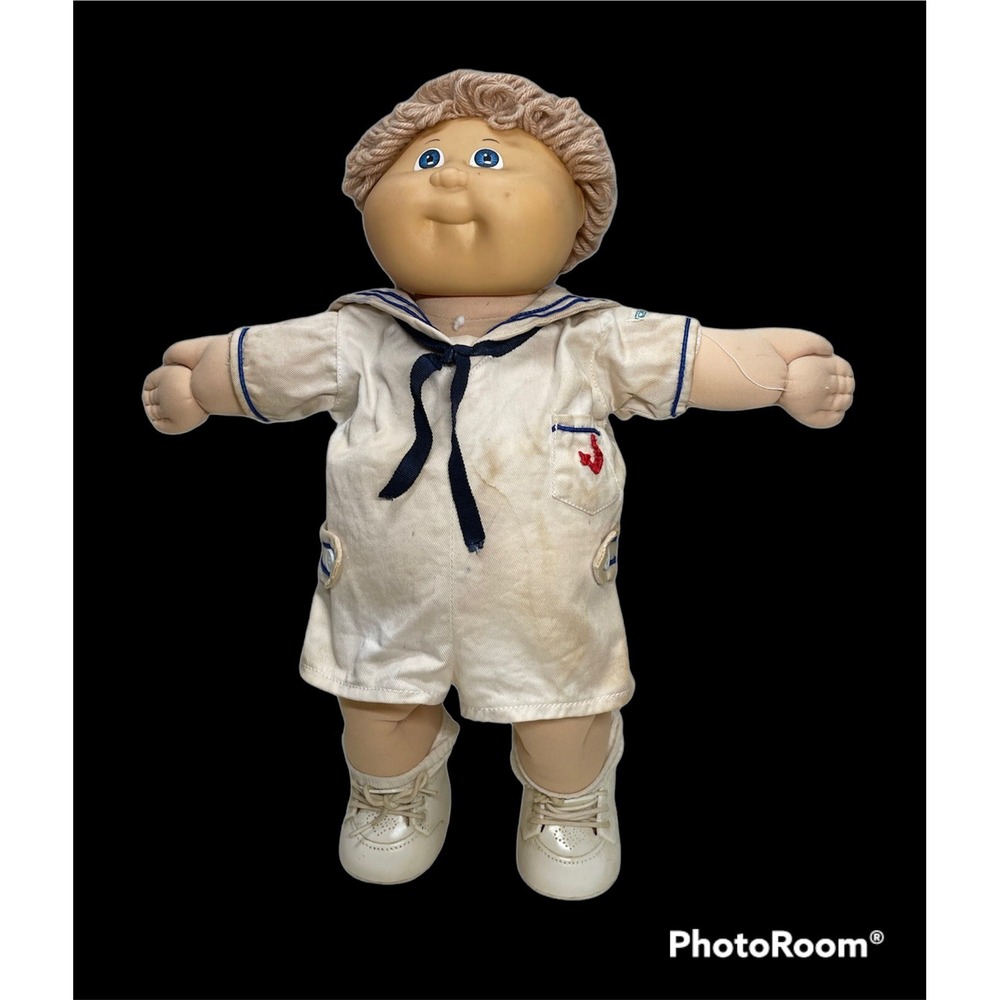 Vintage Cabbage Patch Kid Newborn Baby Doll 1978 1982 Clothes Shoes